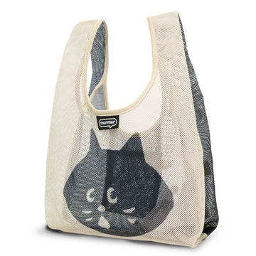 Cute Cat Pattern Color Block Hollow Shopping Bag 8CW6BBG461L