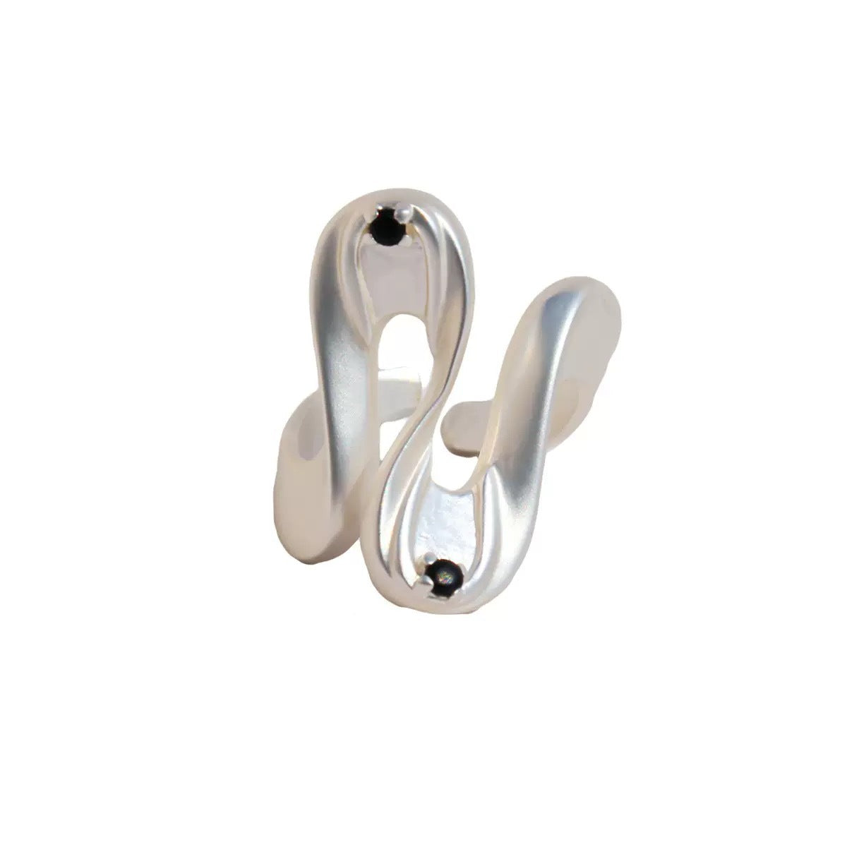 Retro Exaggerated Wave-Shape Open Ring 8ZA6JRG149L