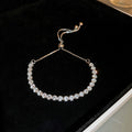 Elegant Geometric Emerald Rhinestone Pendant Bracelet 6W6JBR721