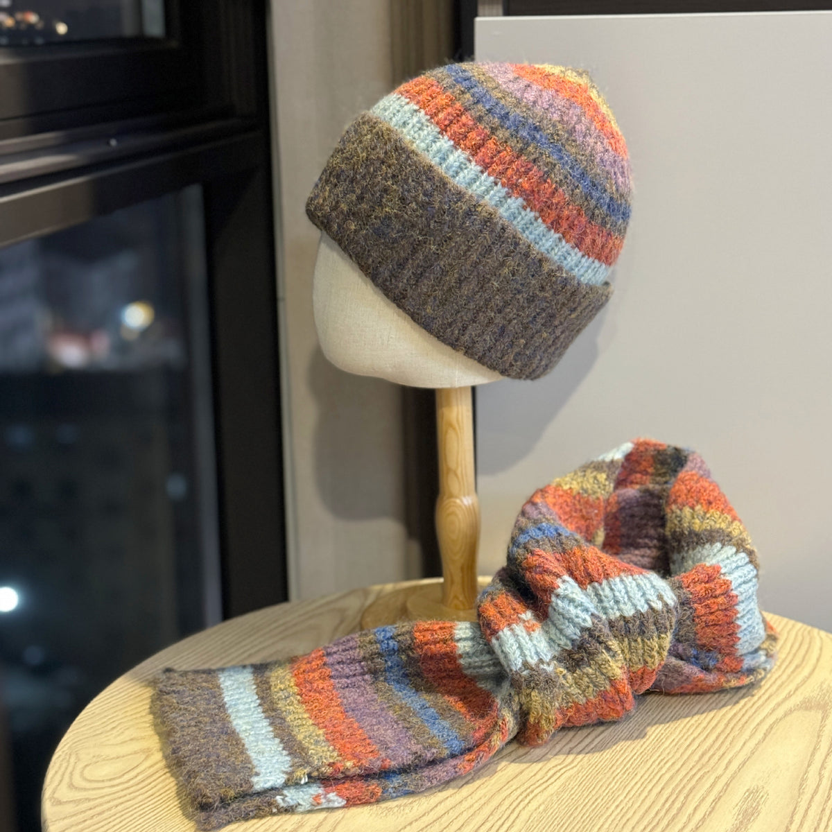 Knit Hat Scarf Set - DippedShop Wholesale - #6675