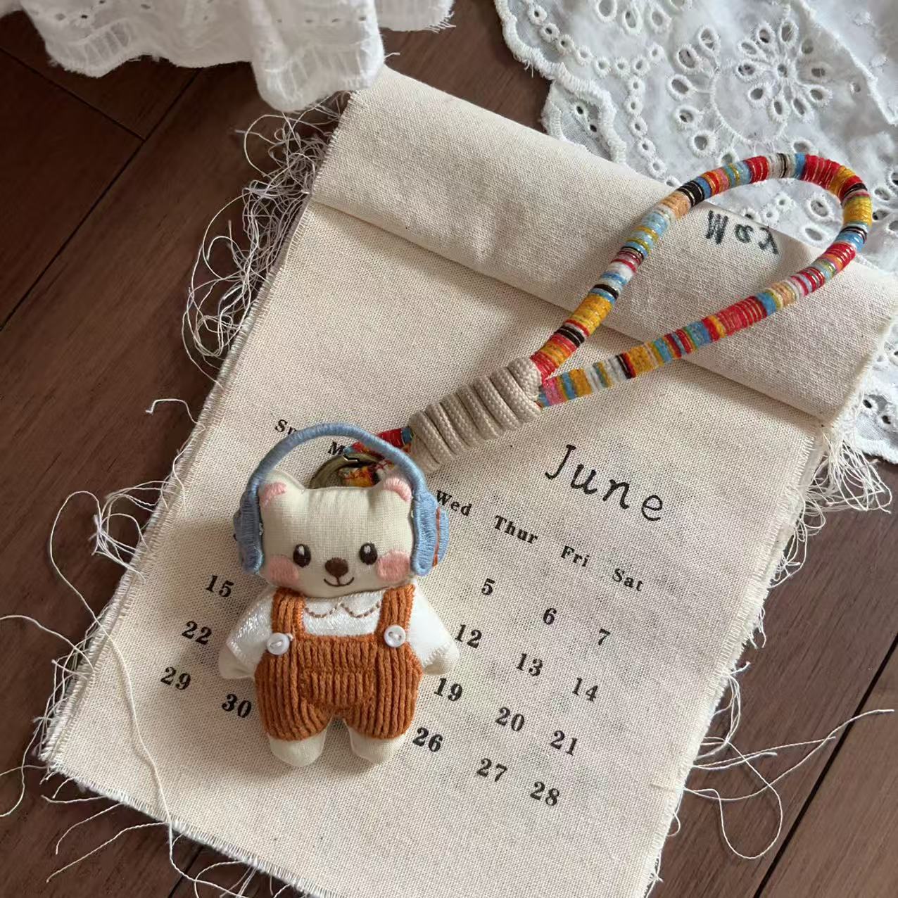 Cute Giraffe Doll Keychain Bag Charm 6W10BBC617