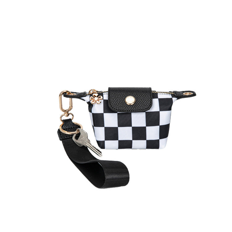 Color Block Checkerboard Portable Shoulder Bag 6W10BBG1930