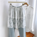 Jacquard Double Layer Wrap Skirt - DippedShop Wholesale - #3811