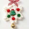 Cute Hand-Crochet Snowflake Hanging Ornament 6H7HBW563