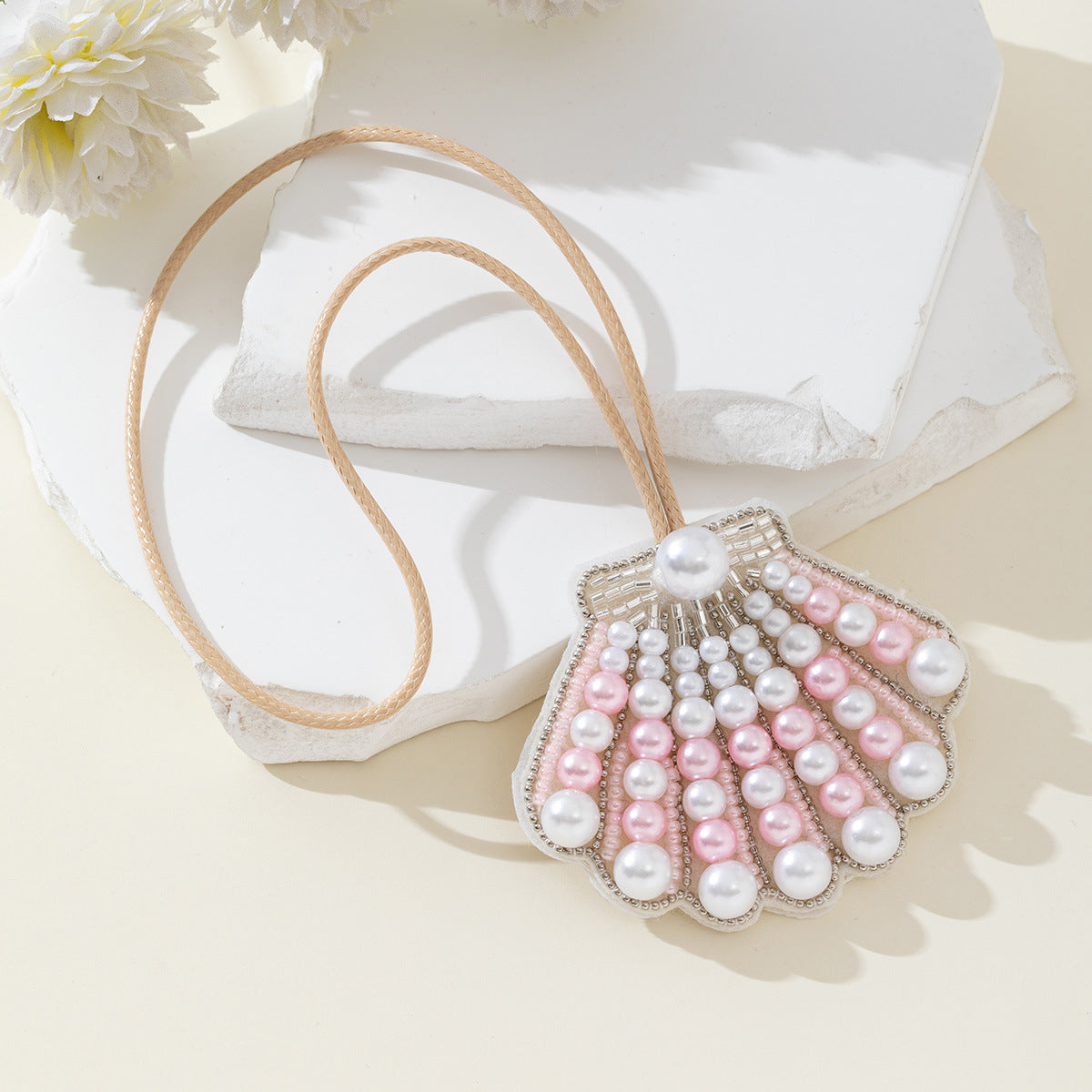 Pearl Shell Bag Charm - DippedShop Wholesale - #9075