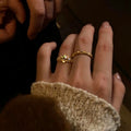 Stylish Gold Plated Zirconia S - DippedShop Wholesale - #0003