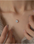Rhinestone Pendant Chain Necklace - DippedShop Wholesale - #8387