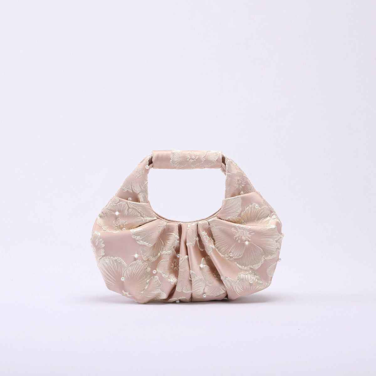 Vintage Pearl Ruched Handbag - DippedShop Wholesale - #4211