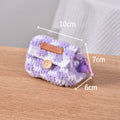 Cute Crochet Color Block Mini Coin Earbud Case 6S10BWB112