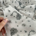 Vintage Leopard Print Polka Dots Long Silk Scarf 6W6NSC220