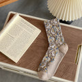 Jacquard Floral Bunny Socks - DippedShop Wholesale - #0659
