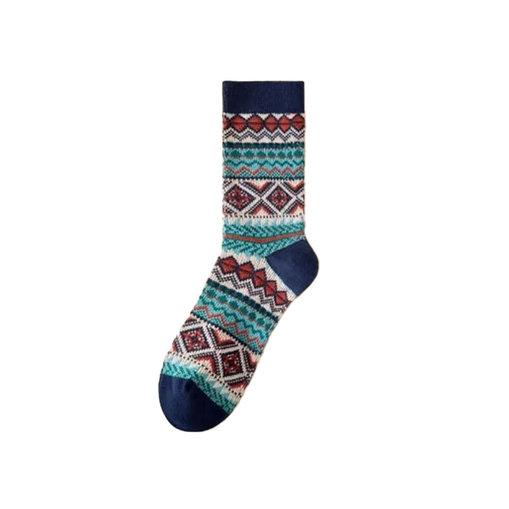Retro Ethnic Style Warm Cotton Crew Socks 6W8FSO525