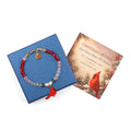 Cardinal Pendant Beaded Bracelet - DippedShop Wholesale - #4643