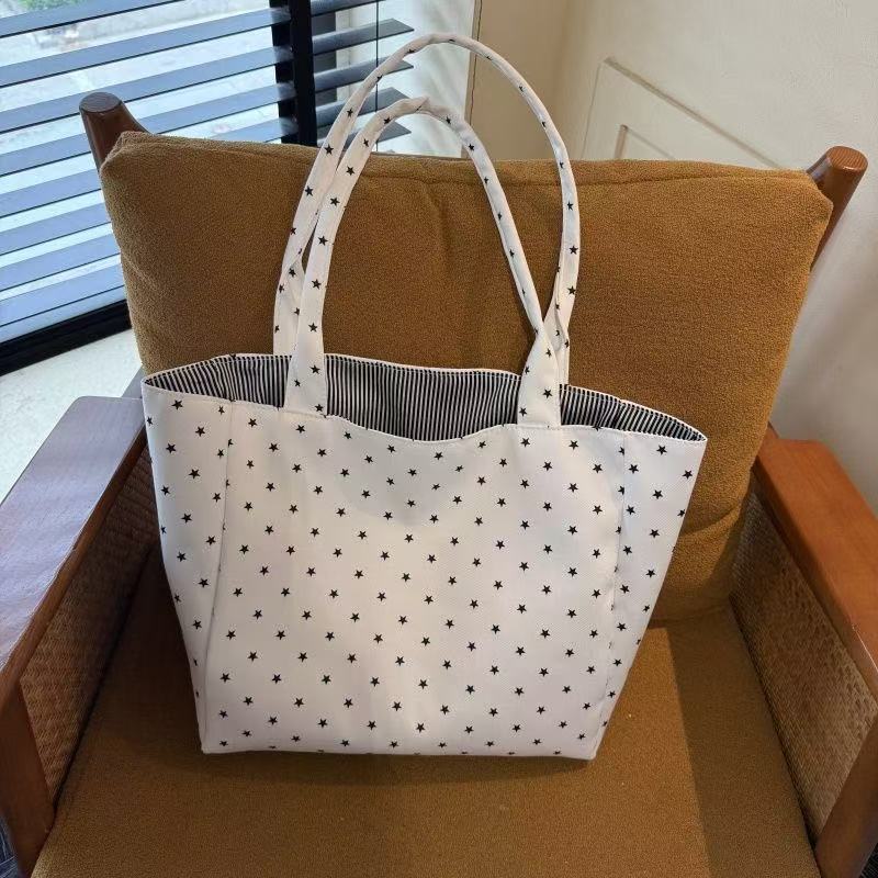 Stylish Star Print Large Capacity Tote Bags 6W10BBG1950