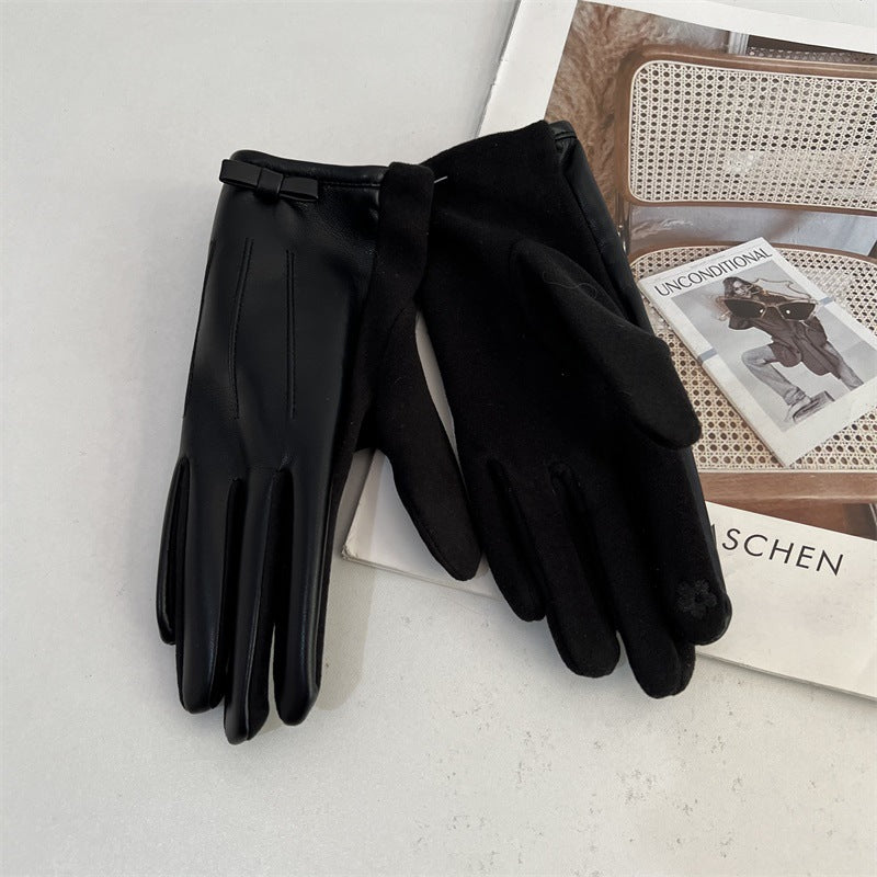 Simple PU Leather Windproof Warm - DippedShop Wholesale - #5203