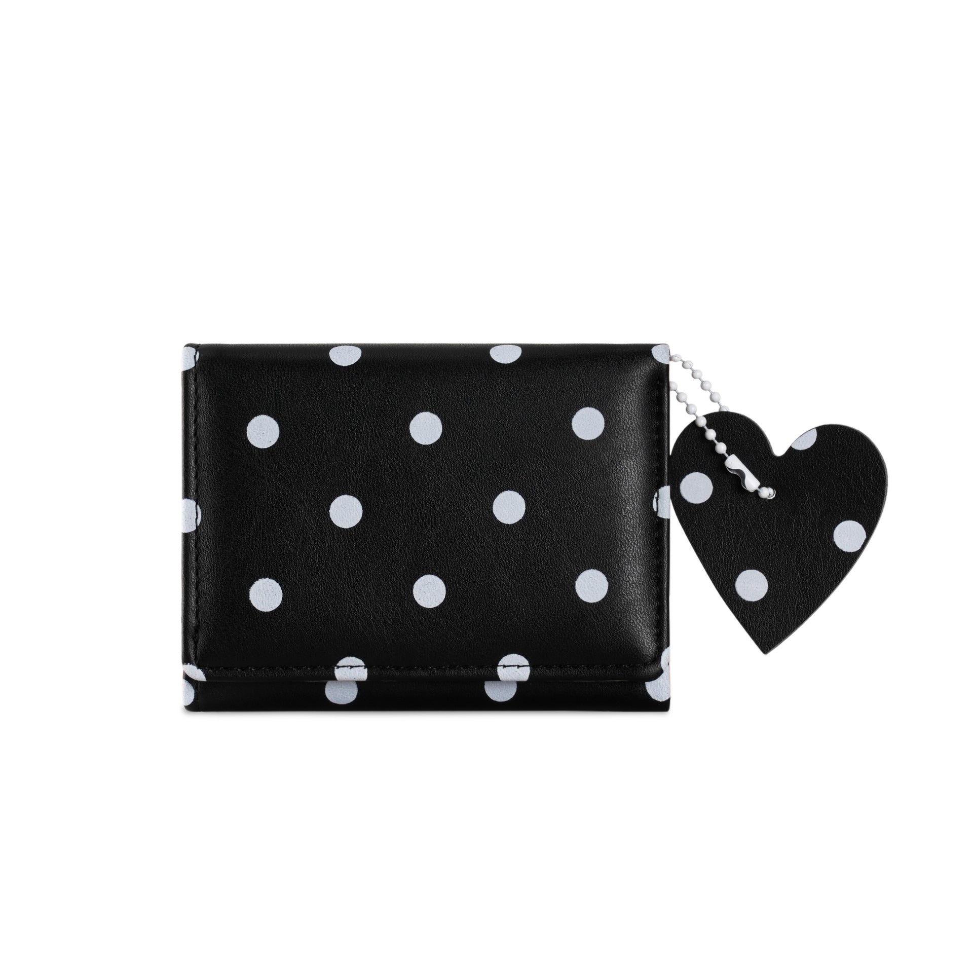 Minimalist Polka Dots Heart Pendant Coin Purse 6S10BWB121