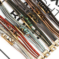 Vintage Multi Layer Irrugular Stones Magnetic Bracelets 6W6JBR498