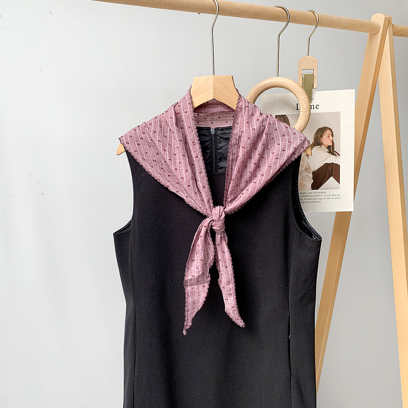Simple Striped Polka Dot Versatile Head Scarf MK2BW6W6NSI18