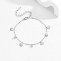 Simple Gold Plated Adjustable Chain Anklet 8ZA6JAB15