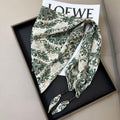 Vintage Leopard Print Versatile Silk Scarf 6W6NSI239