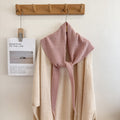 Trendy Solid Color Knit Shawl Triangle Scarf 6W6NSC102