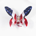 Vintage Star USA Flag Print Butterfly Hair Clip 8AS6HCP63T