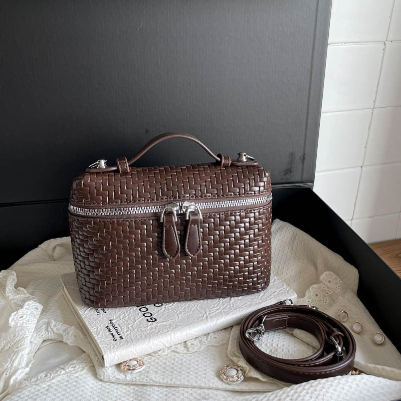 Retro Woven Square Case Crossbody Bag 6W10BBG1895