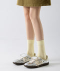 Solid Cotton Crew Socks - DippedShop Wholesale - #3043