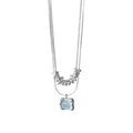 Fresh Crystal Square Pendant Choker Necklace 6W6JNC1058