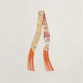 Horse Print Tassel Silk Scarf - DippedShop Wholesale - #5155