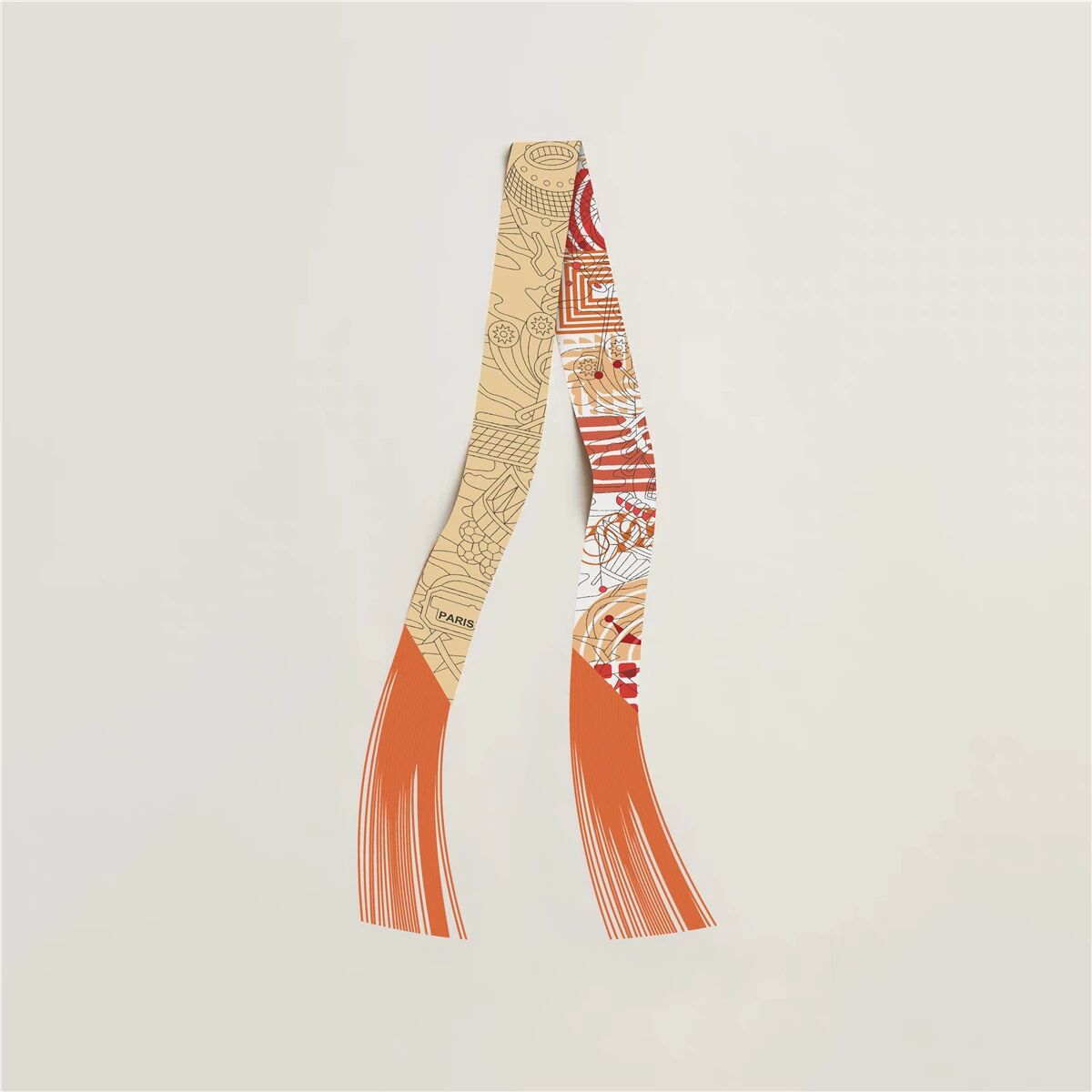 Horse Print Tassel Silk Scarf - DippedShop Wholesale - #5155