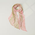 Color Block Plaid Print Silk Scarf 6W6NSI222
