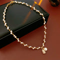 Chic Gourd Pearl Pendant Choker Necklace 6W6JNC948