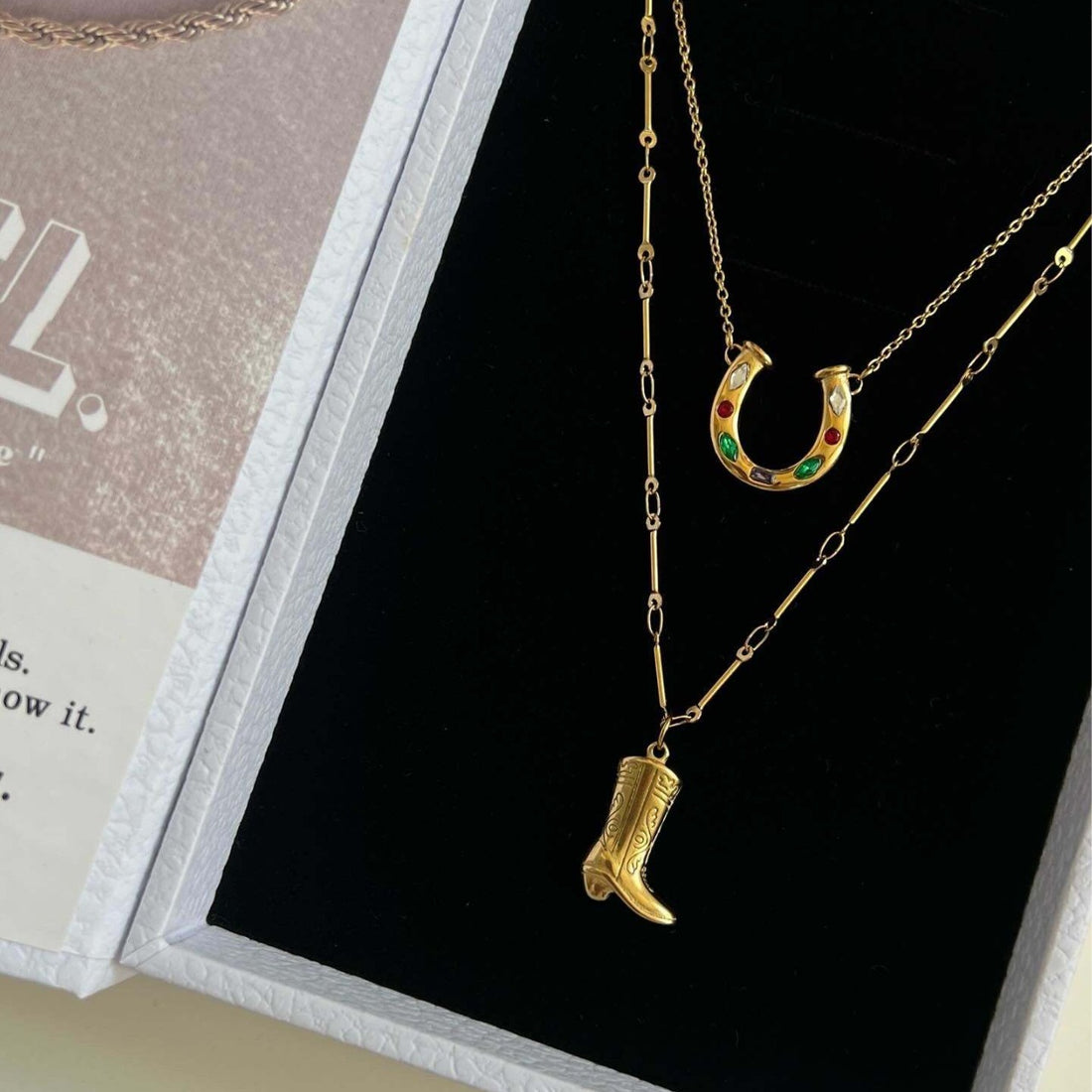 Boot Pendant Choker Necklace - DippedShop Wholesale - #4163