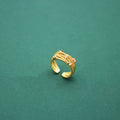 Stylish Gold Plated Multi-Layer Zircon Open Ring 8ZA6JRG136L