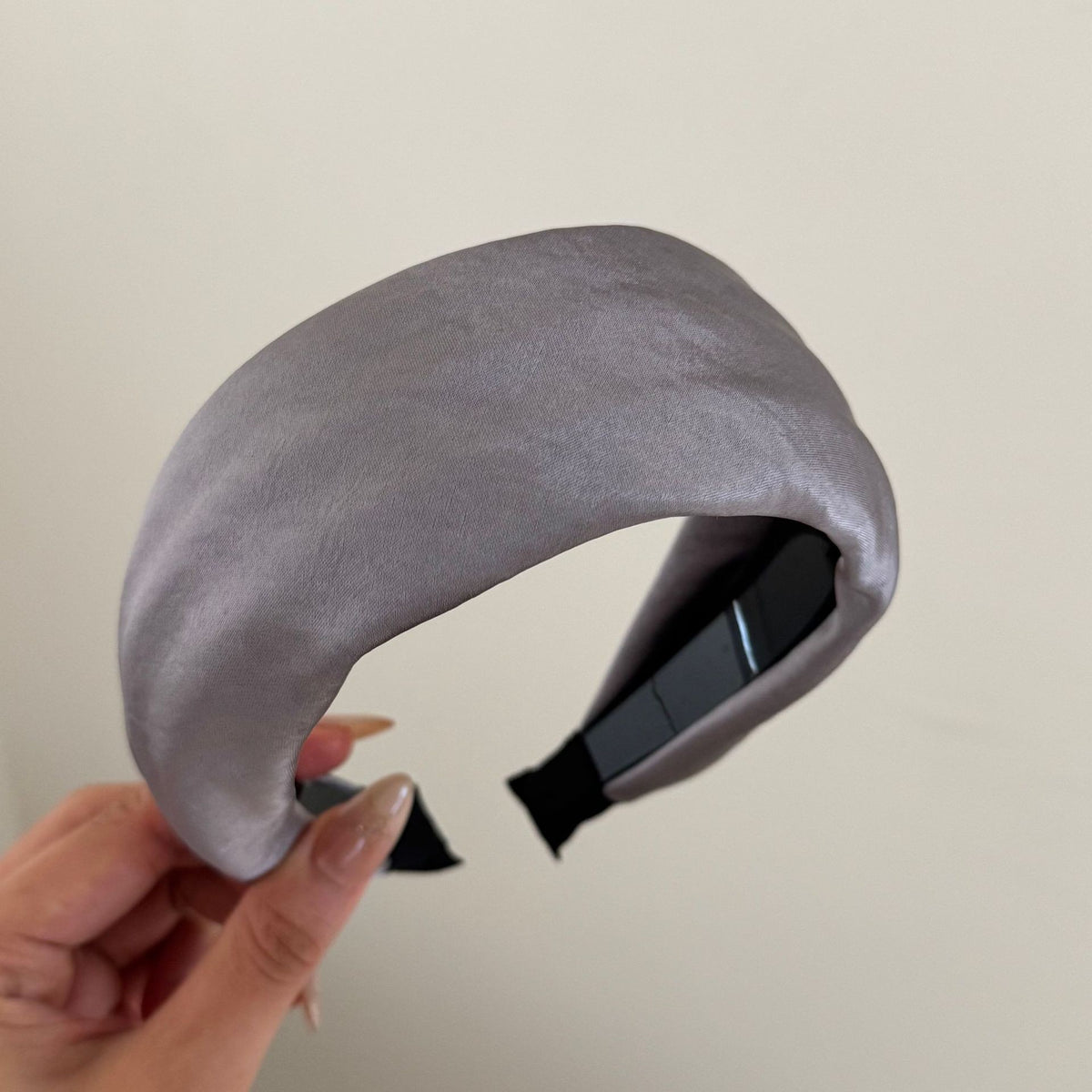 Satin Padded Wide Headband - DippedShop Wholesale - #7459
