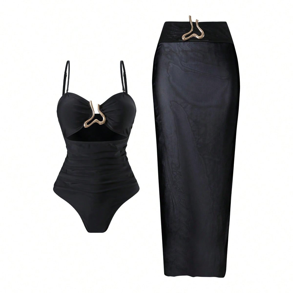Solid Slim One Piece Swimwear - DippedShop Wholesale - #4211