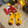 Cute Cartoon Funny Christmas Printed Crew Socks 6W8FSO908