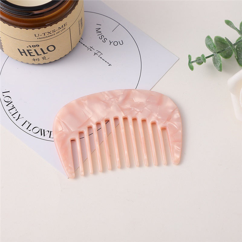 Mini Color Block Square Acetate Portable Combs MK2PPM6CT5CB49
