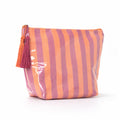 PVC Glossy Striped Waterproof Cosmetic Bag MK2BLW6C5CO09