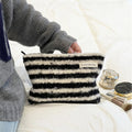 Minimalist Color Block Striped Portable Cosmetic Bag 6C5CO282