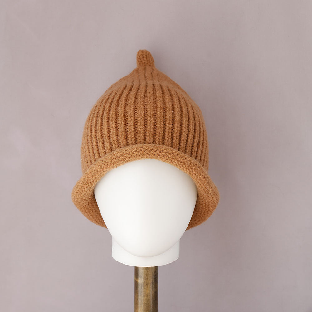 Cute Pointed Top Knit Bucket Hat 6W6HAT703