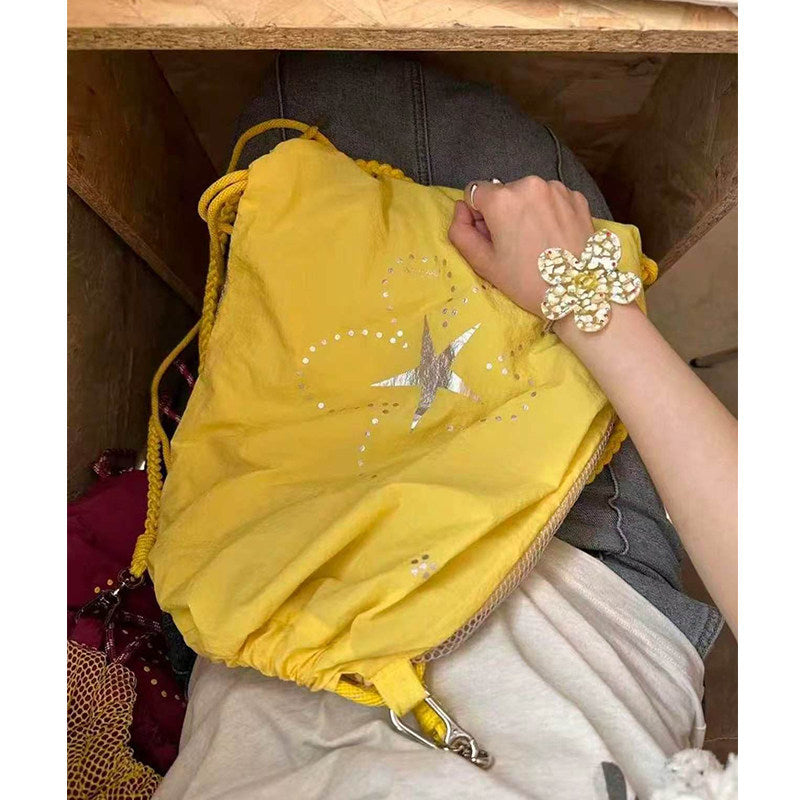 Casual Star Print Drawstring Backpack 6S10BBG1426