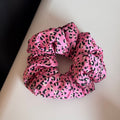 Vintage Leopard Print Elastic Hair Scrunchies 6W6HSR324
