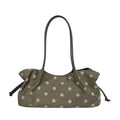 Vintage Polka Dots Ruched Shoulder Bag 6W10BBG2470