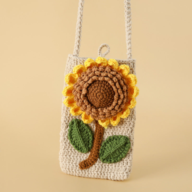 Funny Cartoon Sausage Lips Crochet Phone Bag MK2CCR6W10BBG429