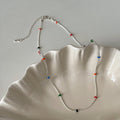 Cute Colorful Beaded Snake Chain Necklace 6W6JNC432