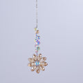 Colorful Crystal Ball Chain Floral Pendant Suncatchers MK2CZAS6H7HLS70