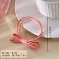 Minimalist Solid Color Bowknot Elastic Hair Tie MK2BW6W6HHT01