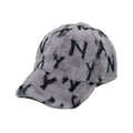 Vintage Leopard Print Faux Fur Baseball Cap 6W6HAT820